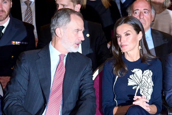 Regina Letizia intr o rochie tricotata  profimedia 0768598930 jpg