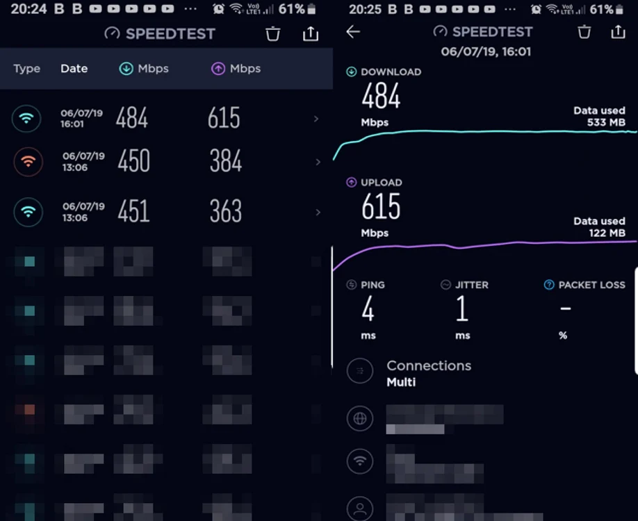 Tp-Link AC5400 Archer 5400X rezultate 5 GHz