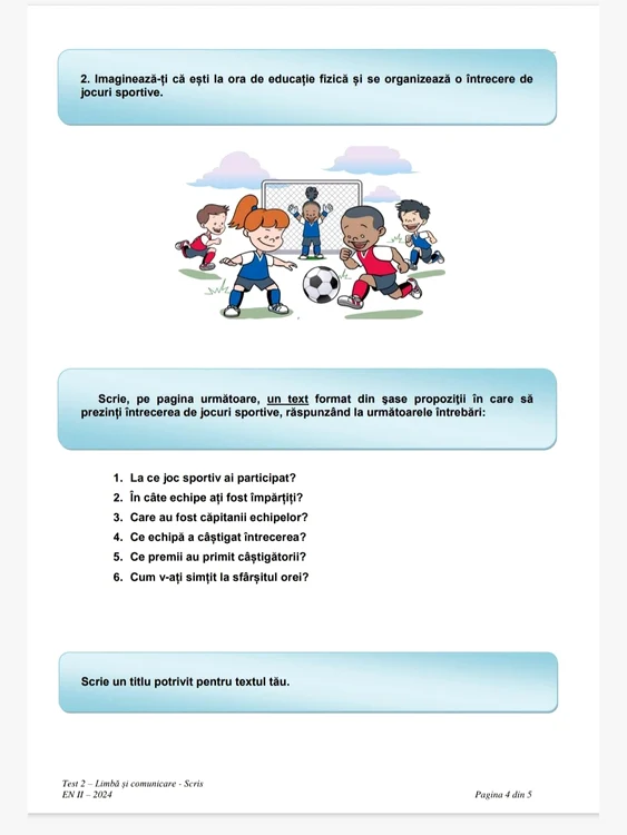 Test 2 Limba Română clasa a II a Foto Ministerul Educatiei(3) jpeg
