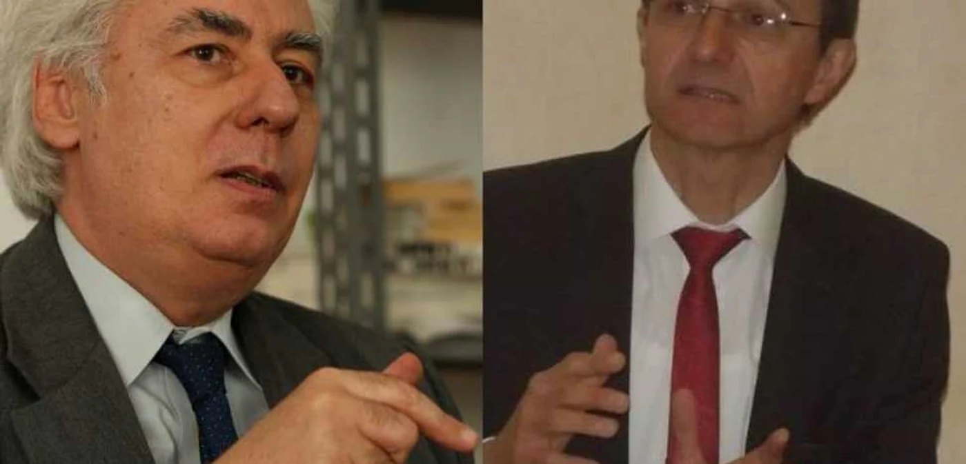 Neînţelegeri între istorici: propunerea lui Lucian Boia (stânga) nu este pe placul lui Ioan Aurel Pop, rectorul UBB.