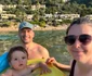 Marina și Daniel Nițoiu, cu bebelușul Filip în Corfu foto: arhivă personală 