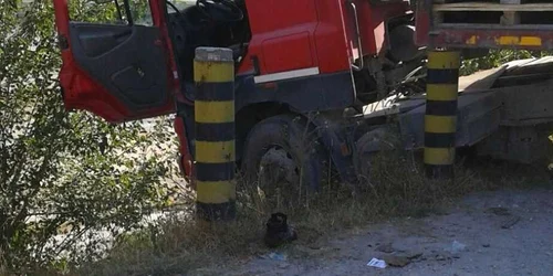 Accident de TIR Medgidia Sursa foto SAJ Constanţa