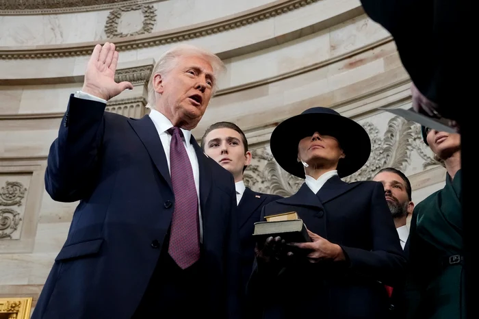 Donald Trump a depus jurământul de președinte/FOTO Profimedia