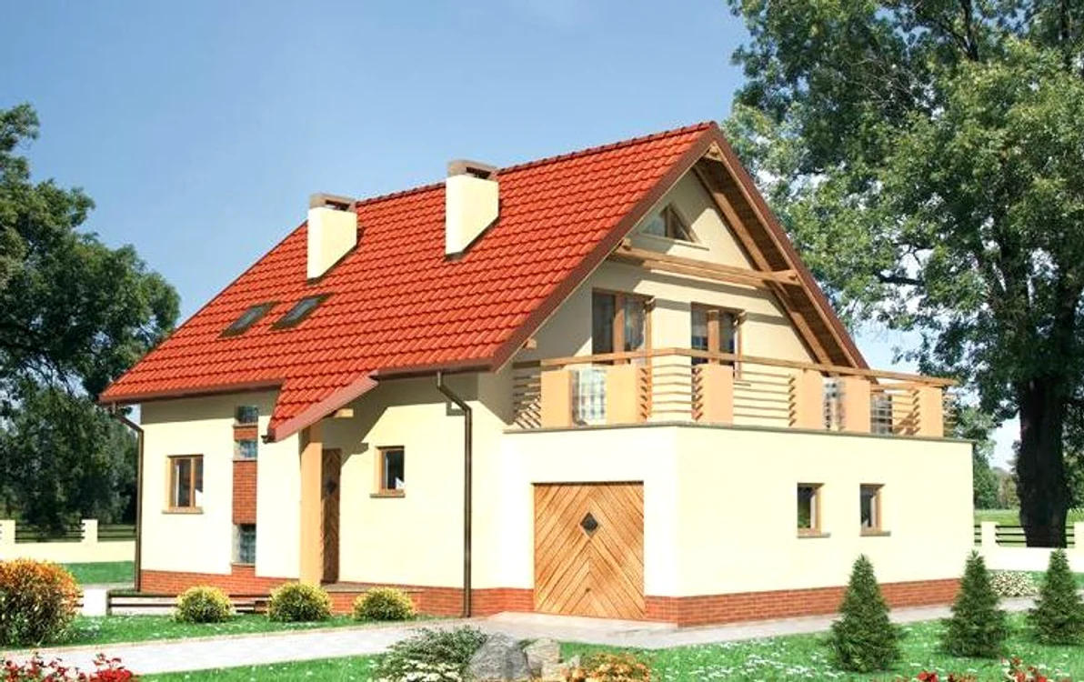 Amprenat mare la sol, de 134.3 m2 este dată de garajul spațios