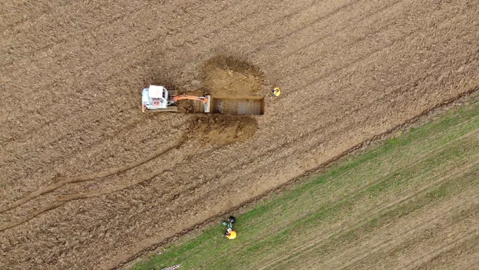 Vestigii arheologice descoperite pe traseul viitoarei Centuri a orașului Baia Mare (foto: Muzeul Județean de Istorie și Arheologie Maramureș)