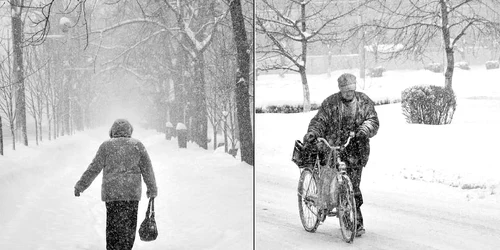 Iarna nu i-a părăsit pe bucureșteni