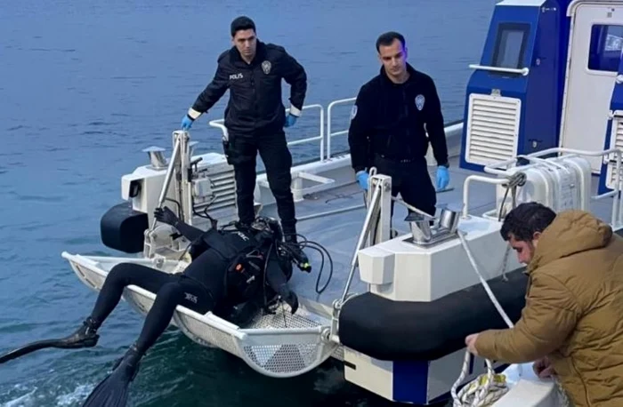 Trupul tânărului a fost recuperat din mare, după mai bine de o lună de căutări. FOTO: 40birhaber 