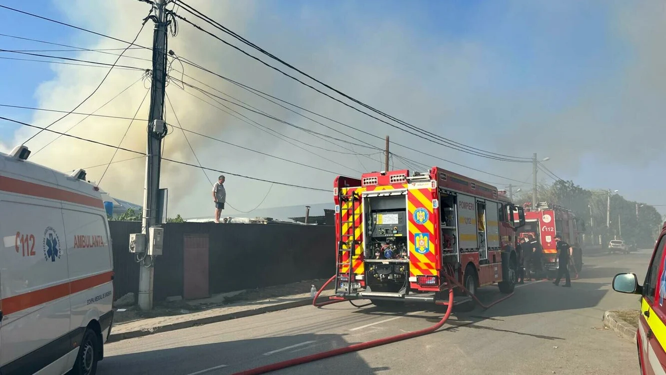 Incendiu la azil Foto: ISU Tulcea 