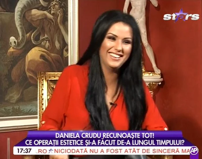 Daniela Crudu şi-a făcut implanturi mamare când avea 18 ani