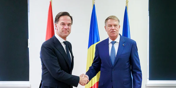 Mark Rutte si Klaus Iohannis FOTO Administratia Prezidentiala jpg