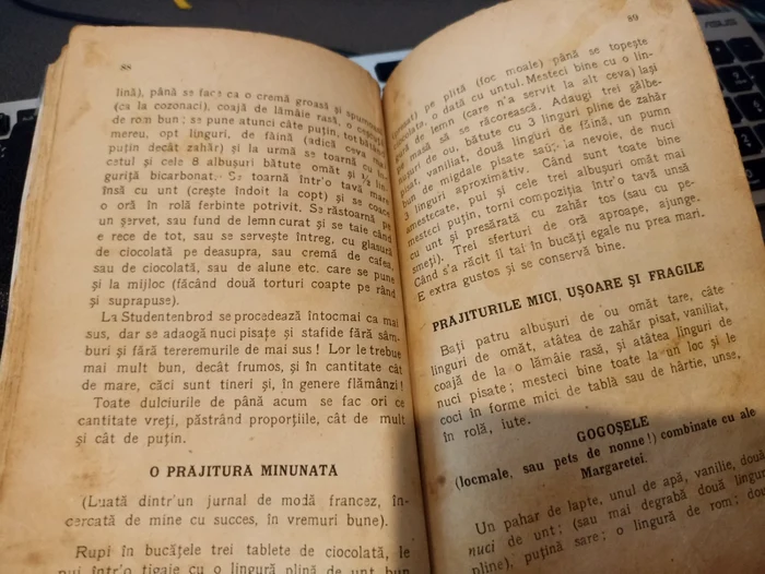 Sfaturile, alături de zeci de reţete amuzante, apar în volumul ”Carte de bucate veselă! Scrisă de o bunică” şi publicată în 1926 FOTO: Denis Grigorescu