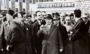 Nicolae Ceauşescu, vizită de lucru la Uzinele de Utilaj Chimic din Ploiești (© „Fototeca online a comunismului românesc”, cota: 10/1972)