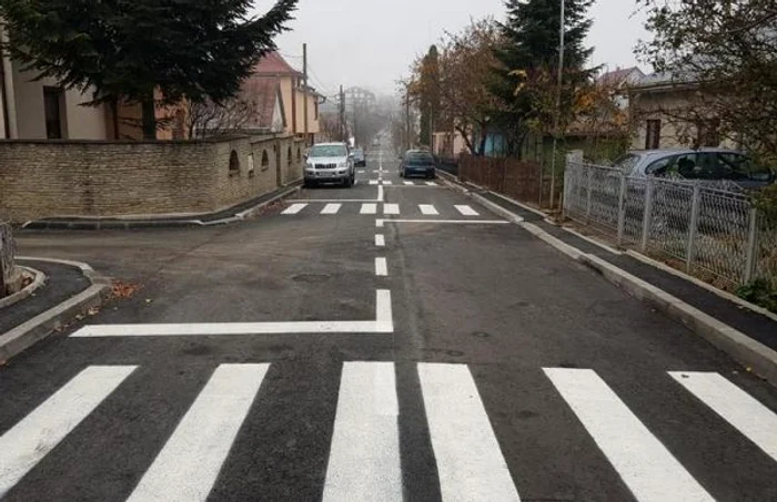 strada cu noua treceri de pietoni