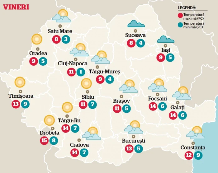 vreme vineri 31 octombrie