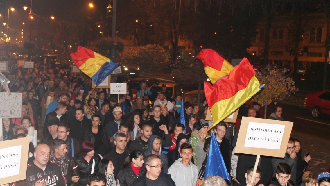protest anti ponta 