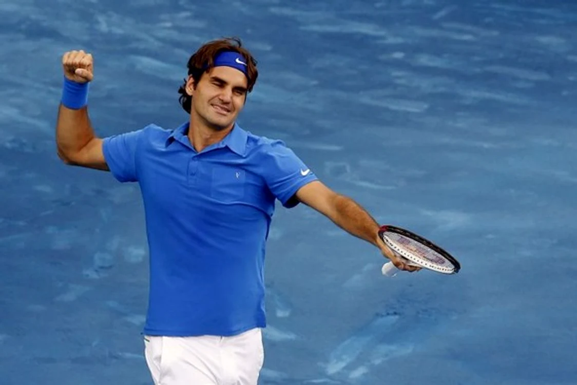 Roger Federer e singurul tenismen învingător vreodată pe zgura albastrăFOTO: EPA