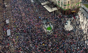 Proteste în Belgrad FOTO X