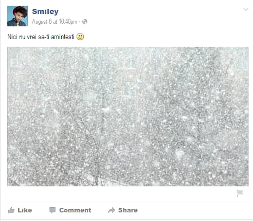 Fotografia publicată de Smiley a creat o adevărată isperie în rândul fanilor acestuia