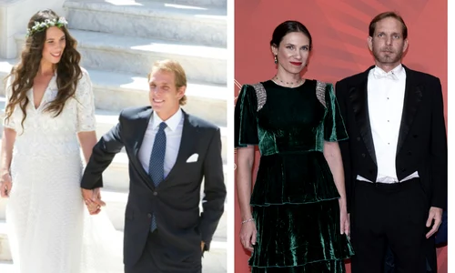 Andrea Casiraghi și Tatiana Santo Domingo colaj jpg