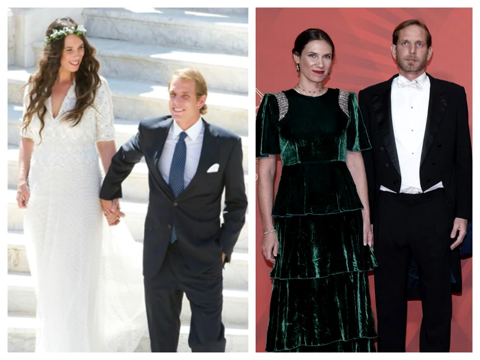 Andrea Casiraghi și Tatiana Santo Domingo colaj jpg