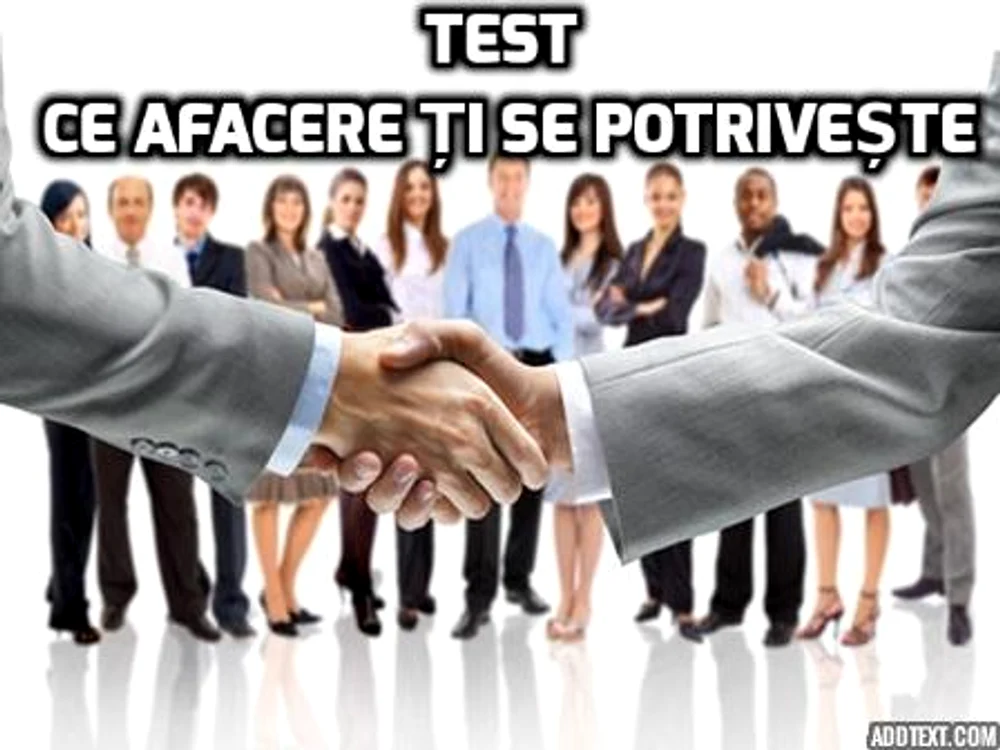 Test - Ce afacere ți se potrivește?foto: playbuzz.com