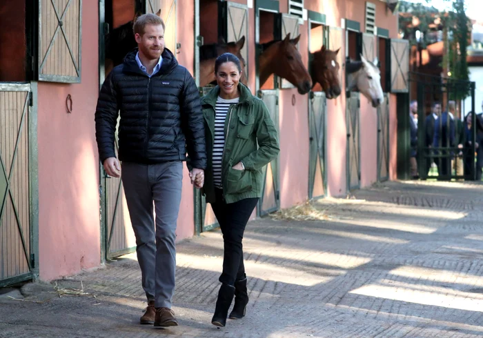 Meghan Markle și Prințul Harry în vizită la Royal Equestrian Club din Rabat
