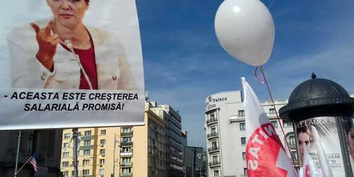 Miting al sindicatelor din Sănătate în Capitală FOTO Elena Stolerciuc 