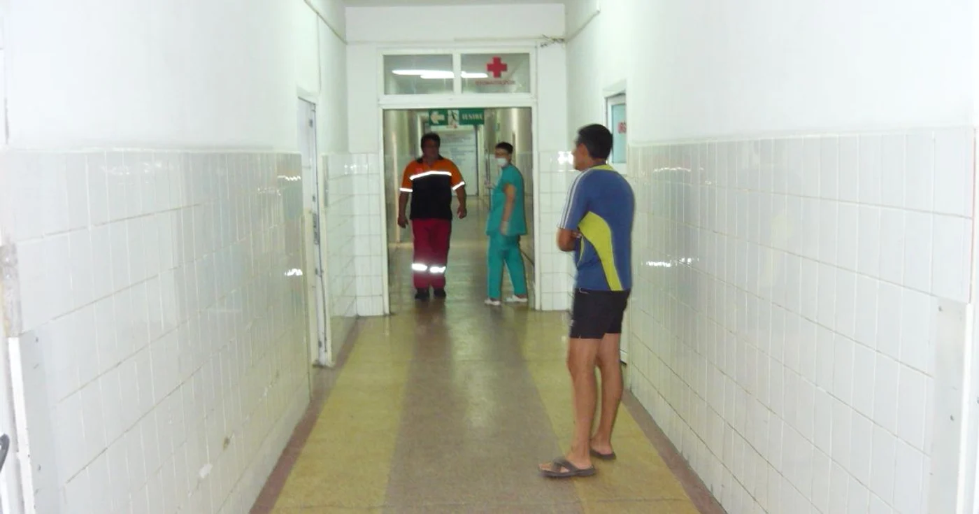 Femeia a ajuns la spital