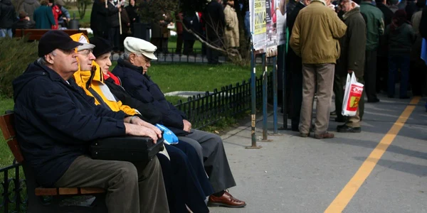 pensionari parc FOTO adevarul