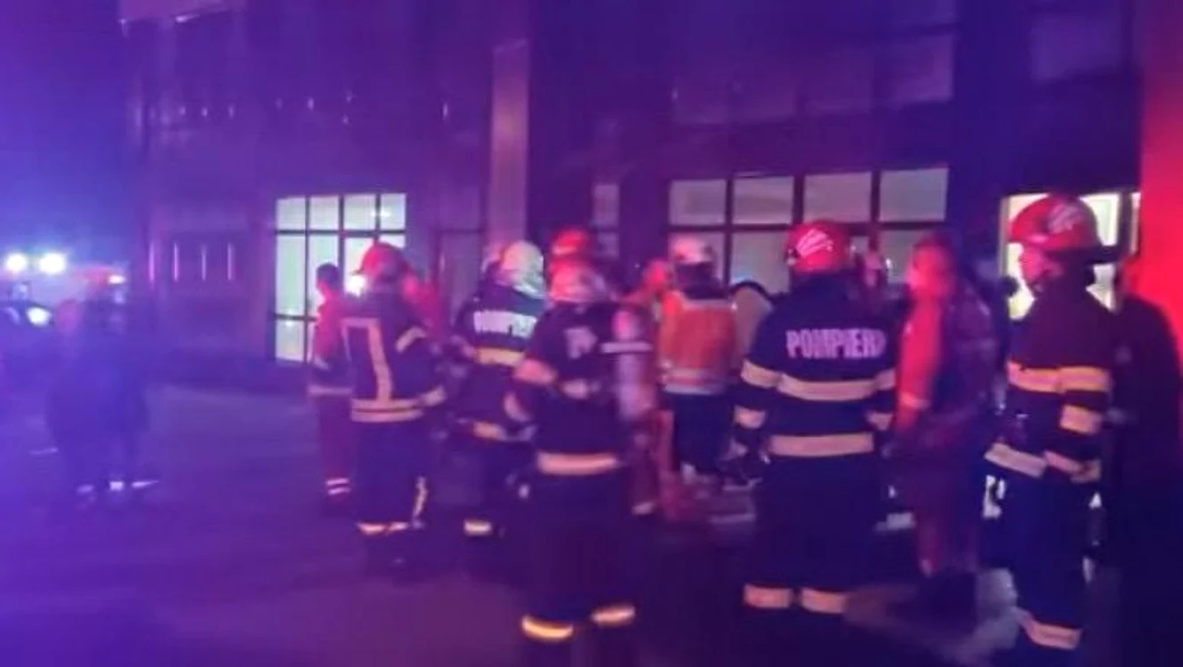 Incendiu într-un spital privat din Cluj-Napoca Foto: captură video