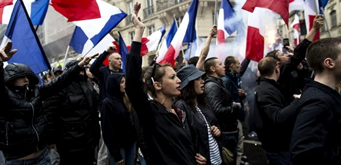 Membri ai organizaţiei Génération Identitaire