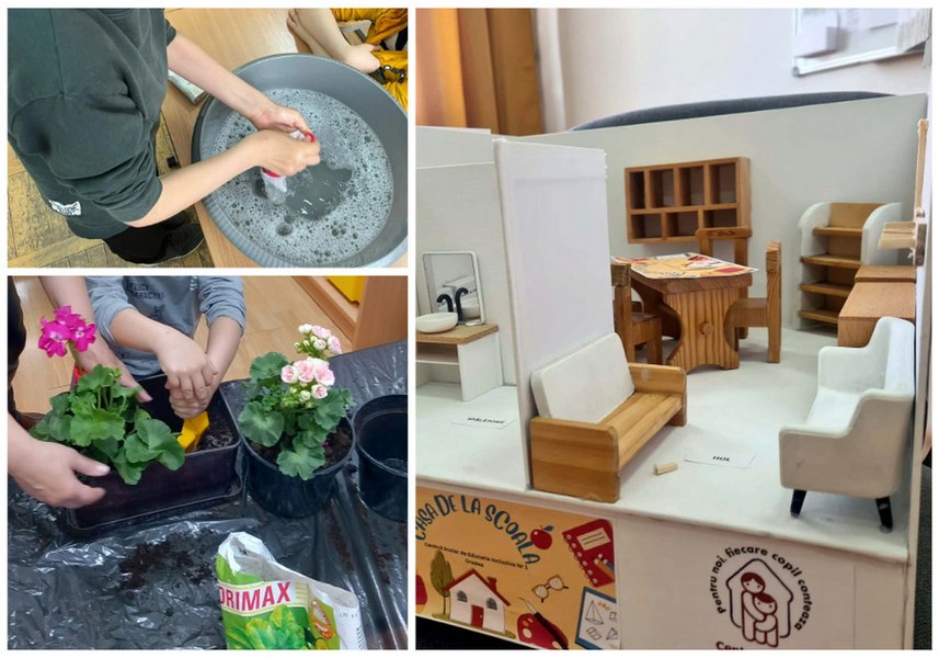 Casa de la şcoală. Profesorii unui centru special au amenajat o garsonieră unde copiii învaţă să facă treburi casnice