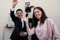 Mirabela Grădinaru și Nicușor Dan FOTO Reuters