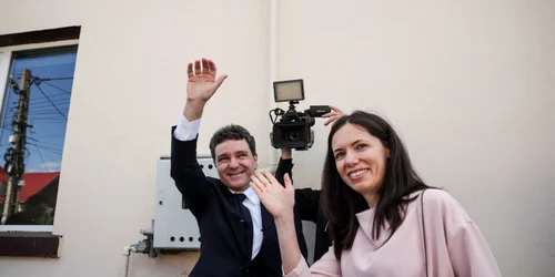Mirabela Grădinaru și Nicușor Dan FOTO Reuters