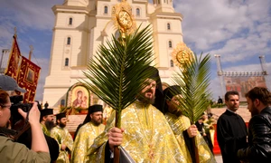 Procesiune religioasă de Florii FOTO Mediafax