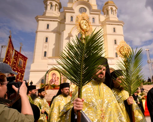 Procesiune religioasă de Florii FOTO Mediafax