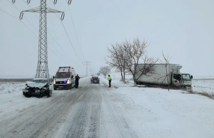 Primul accident cauzat de vremea rea