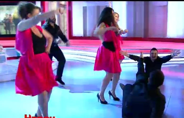 În platoul Happy Hour a fost show (captură: Pro TV)