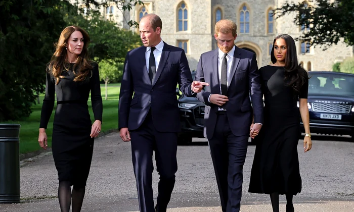 Prințul William, Prințul Harry, Kate Middleton, Meghan Markle  foto   GettyImages jpg