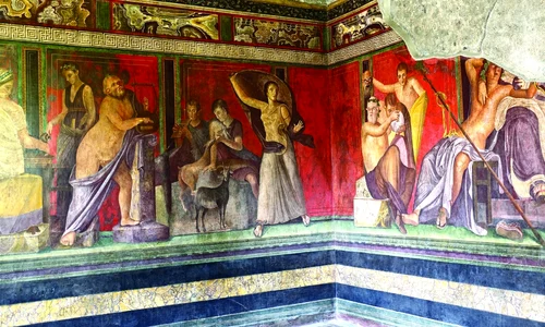 Faimoasele fresce din Villa dei Misteri, Pompeii (foto: Getty Images)