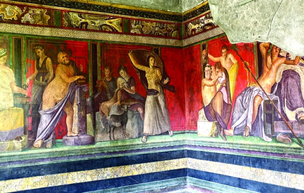 Faimoasele fresce din Villa dei Misteri, Pompeii (foto: Getty Images)