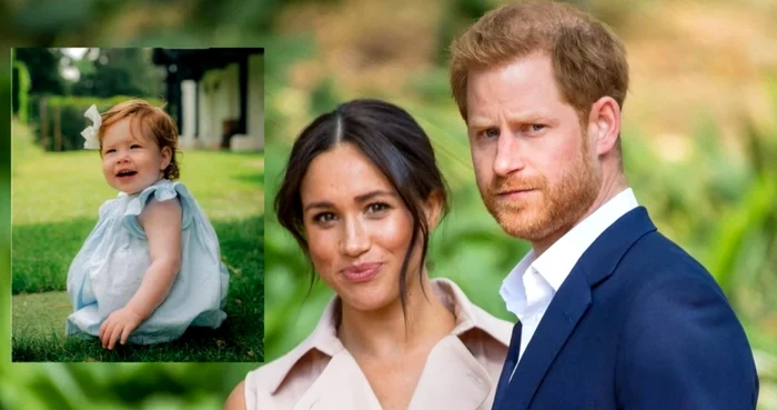 Ducii de Sussex și Lilibet PNG