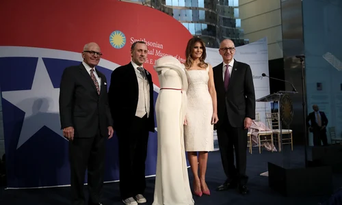Melania Trump Presents Her Inaugural Gown To Smithsonian Museum jpeg