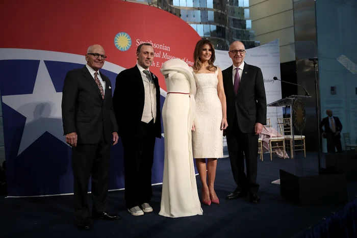 Melania Trump Presents Her Inaugural Gown To Smithsonian Museum jpeg