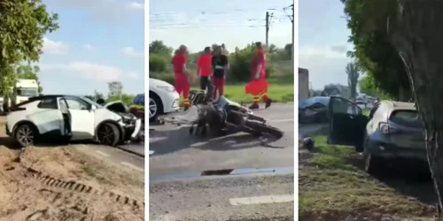 accident cu un motociclist in tudor vladimirescu, galati foto captura video png
