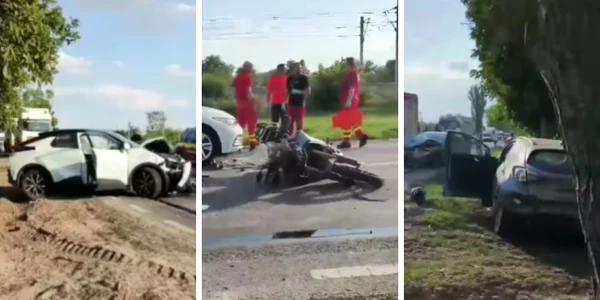 accident cu un motociclist in tudor vladimirescu, galati foto captura video png