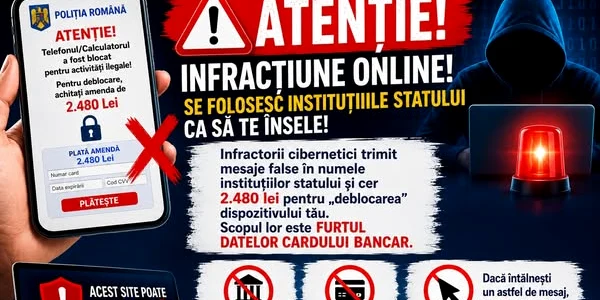 MAI avertizează asupra unei noi fraude online. FOTO: Facebook