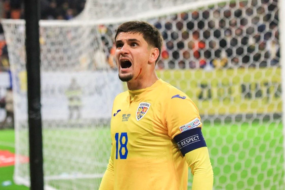 Răzvan Marin a purtat banderola după ieșirea lui Stanciu (FOTO: Sportpictures)