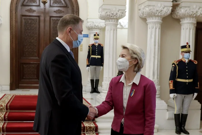 Klaus Iohannis şi Ursula von der Leyen FOTO Inquam Photos / George Călin