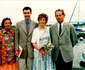Margareta a României cu Principele Radu la nunta lor, alături de Regele Mihai și Regina Ana